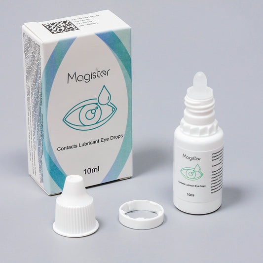 Showing the external box packaging design, bottle and cap of 10ML eye drops