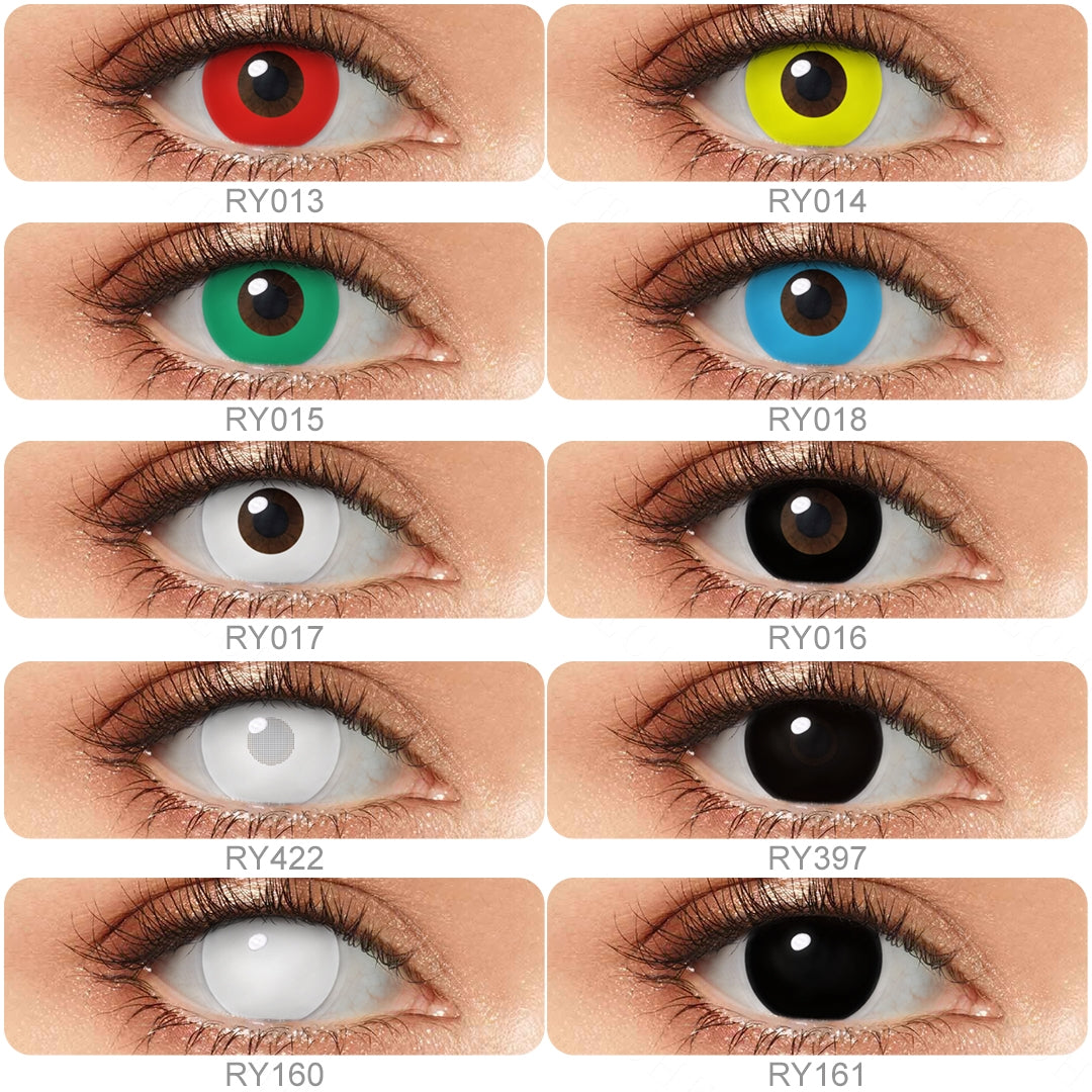 Contacts pour les costumes de blackout et de whiteout