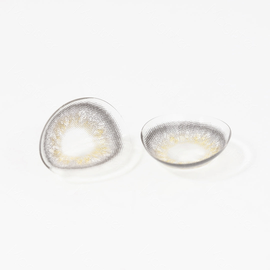 A Real shot image of Delight Gray Contact lenses.