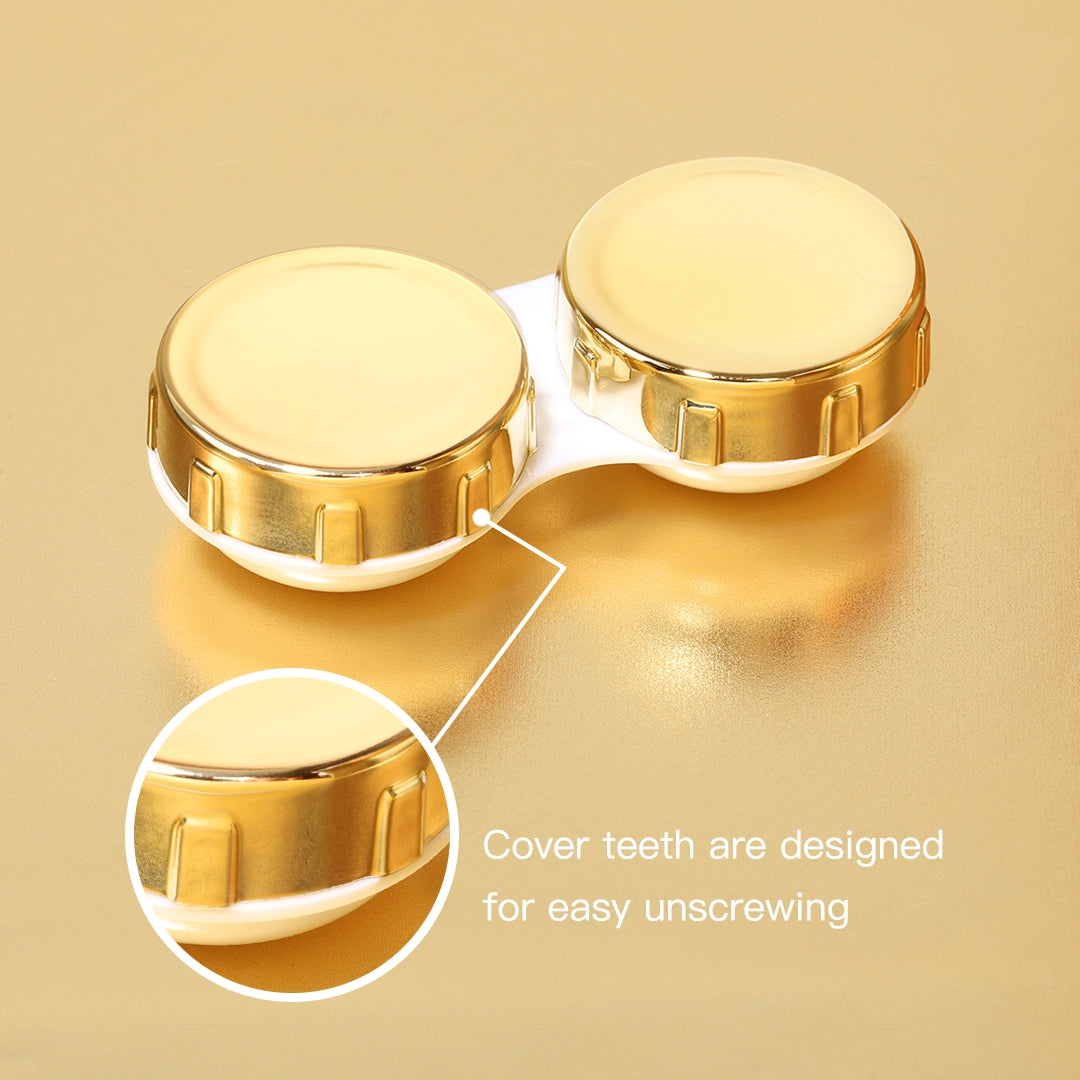 Showcase of gold case appearance.