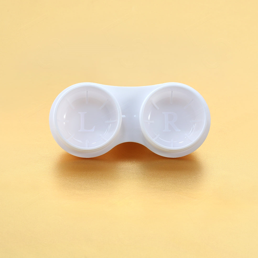 Showcase of gold case left and right inside show.