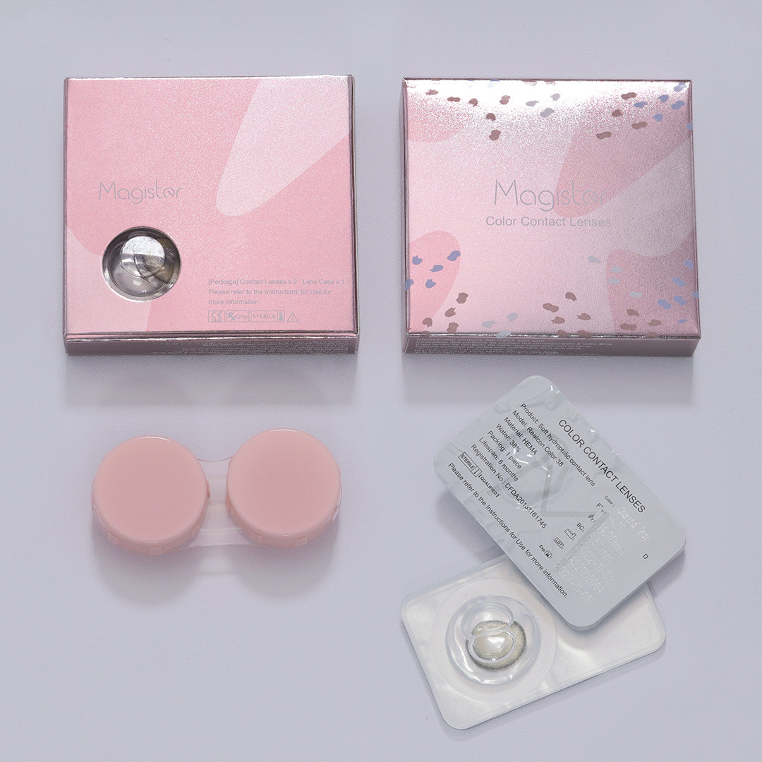 HC2 colored contact lenses package