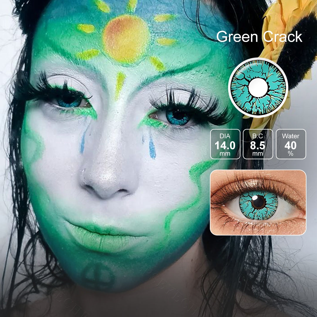 Green Crack cosplay contacts for Custume and Halloween party