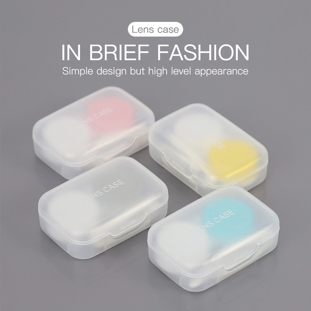Product contact lens case 4 colors with case, tweezers & applicator.