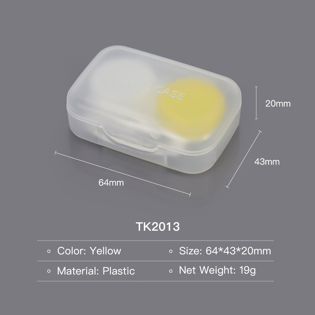 Product presenting with case, tweezers & applicator.