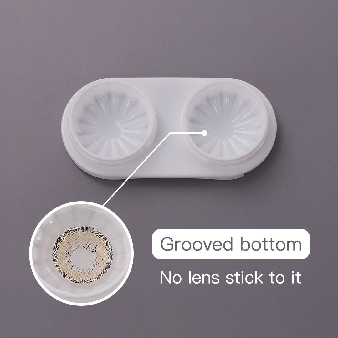 Product presenting putting lens in case.