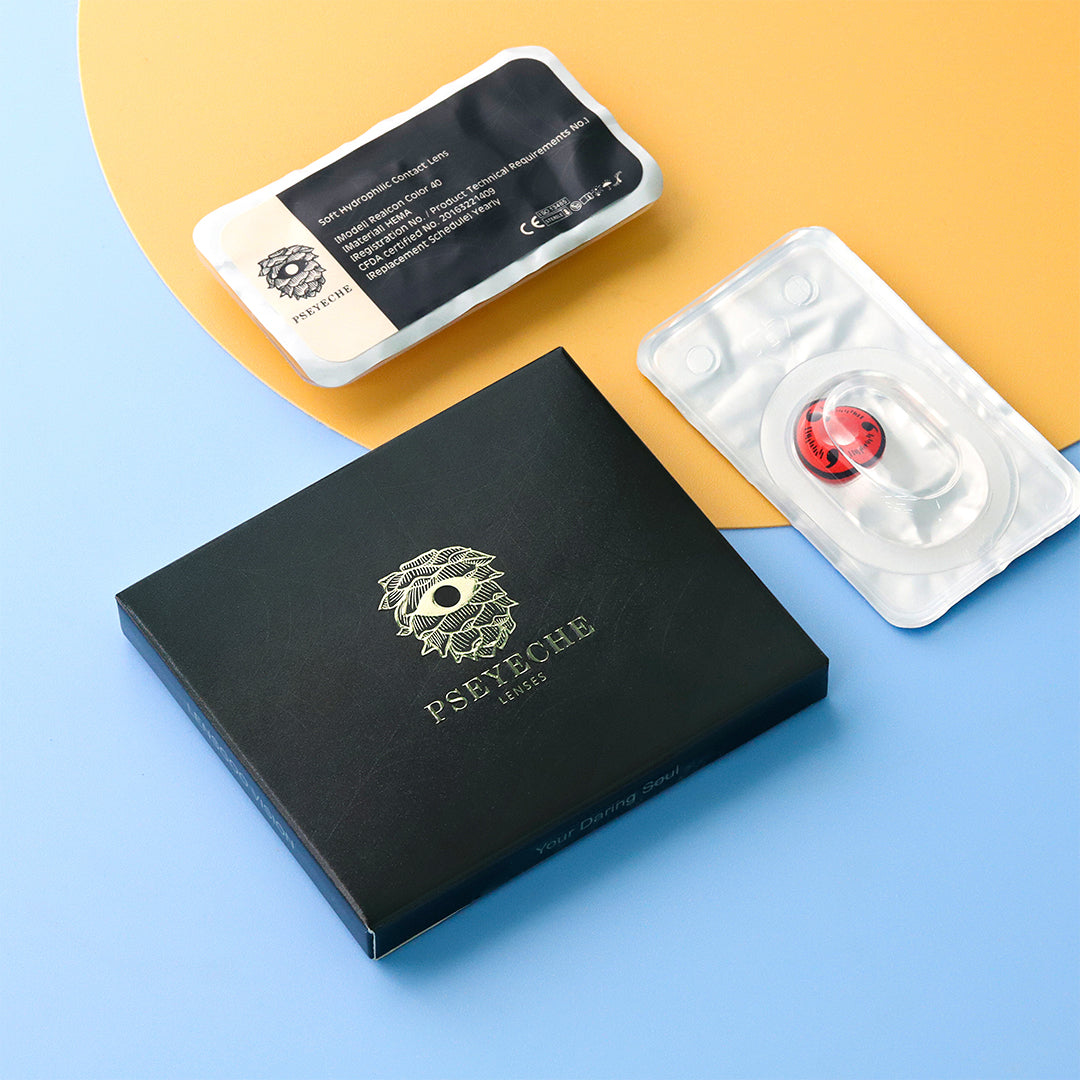 Wild Blood Vampire Costume Contacts package display, 1PC in each blister, 2PCS in each box.