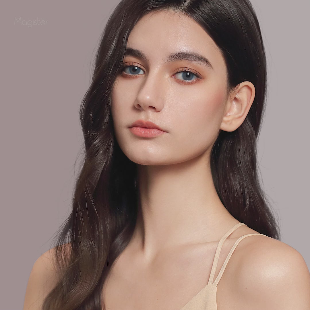 Product video presenting a 4 kinds of hot sales BeNatural colored contact lenses, featuring close-up views of the lenses in various shades and demonstrating how they appear when applied to the eyes of model girls.