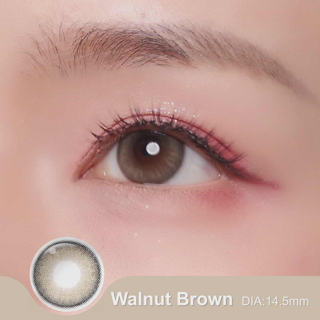 Product video presenting a range of Bunny colored contact lenses, featuring close-up views of the lenses in various shades and demonstrating how they appear when applied to the eyes.