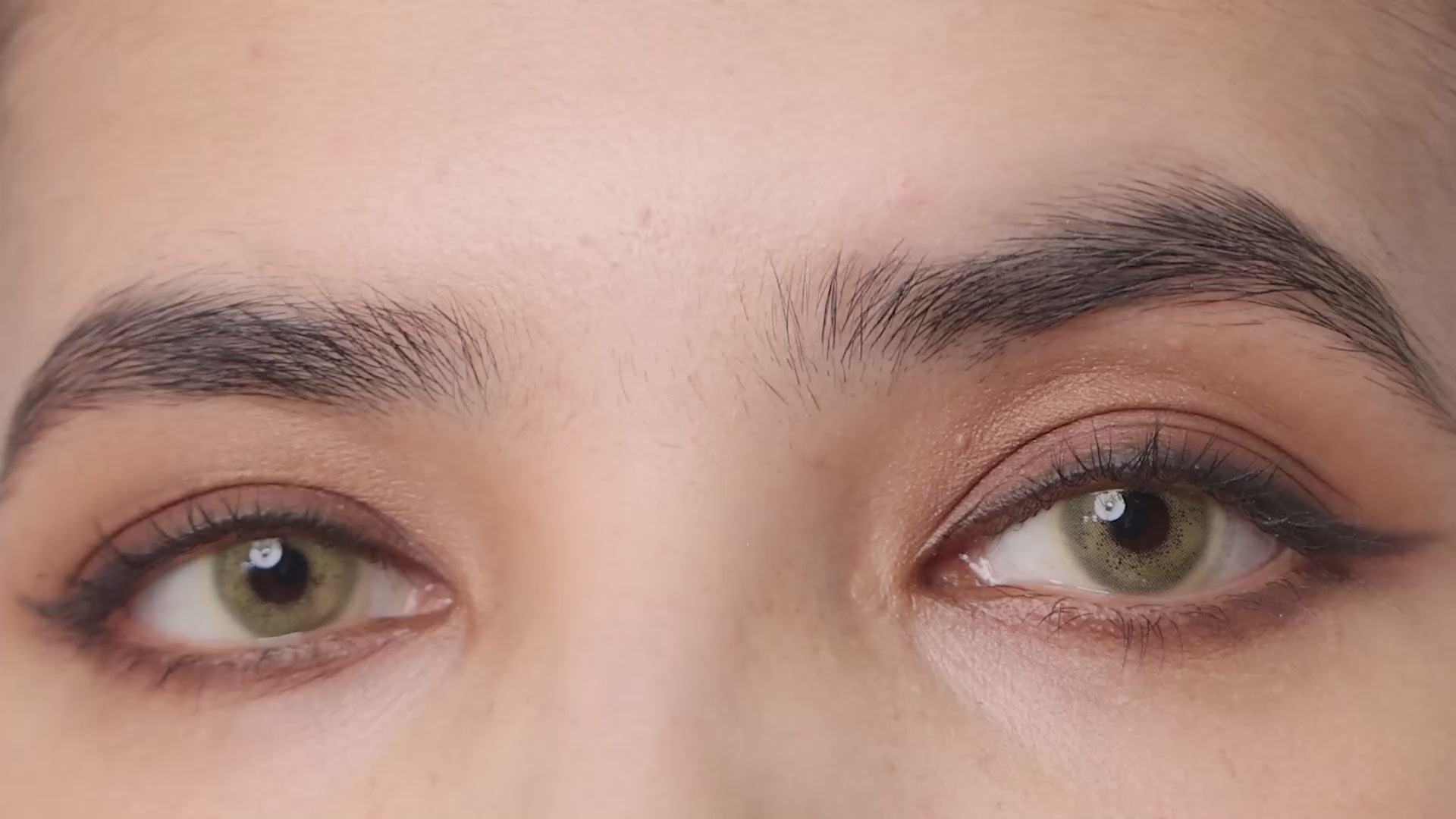 Product video presenting a range of Celine colored contacts, featuring close-up views of the lenses in various shades and demonstrating how they appear when applied to the eyes.