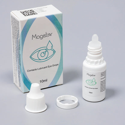 Showing the external box packaging design, bottle and cap of 10ML eye drops