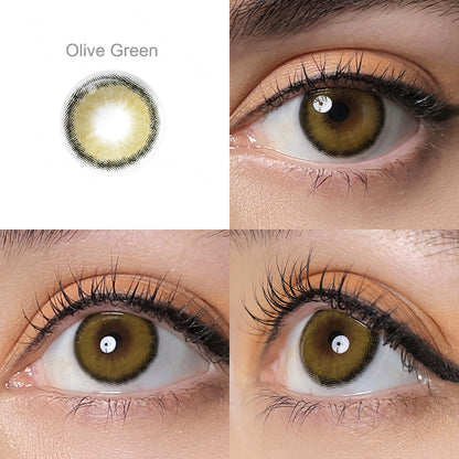 It shows the performance of looking at 3 different directions  for color of Olive Green