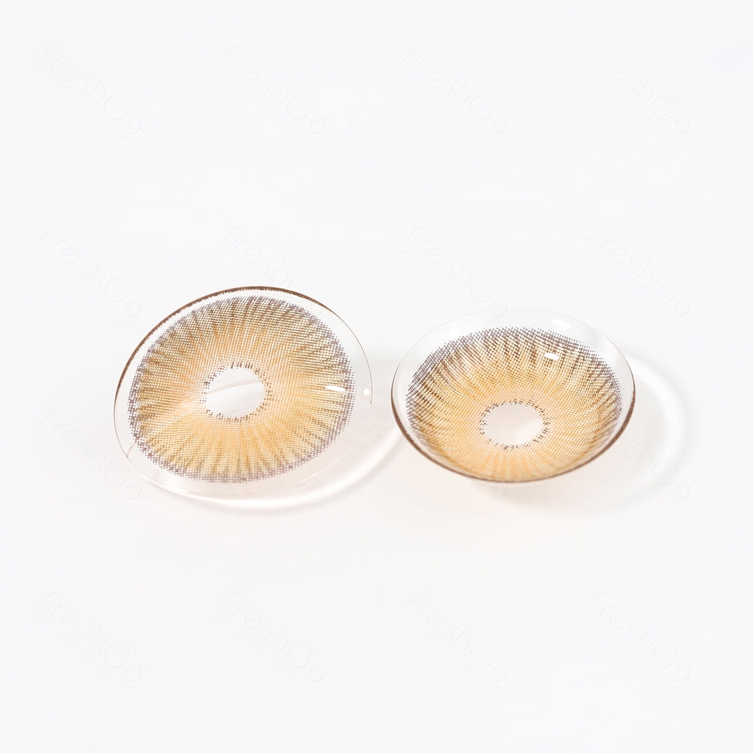 A Real shot image of the Fiesta Brown Contact lenses.