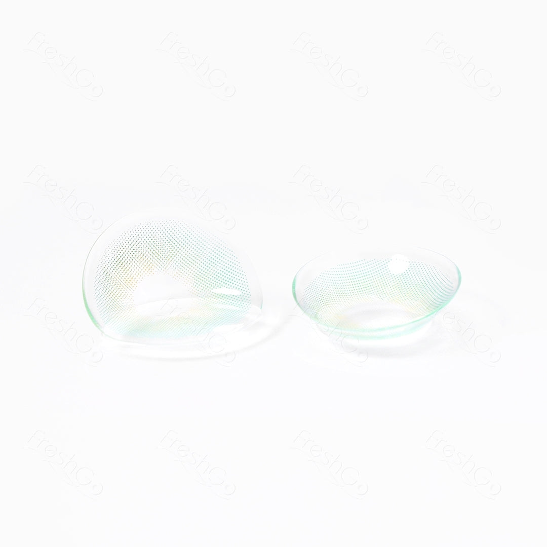 A Real shot image of the Hidrocor Gen3 Jade Contact lens.