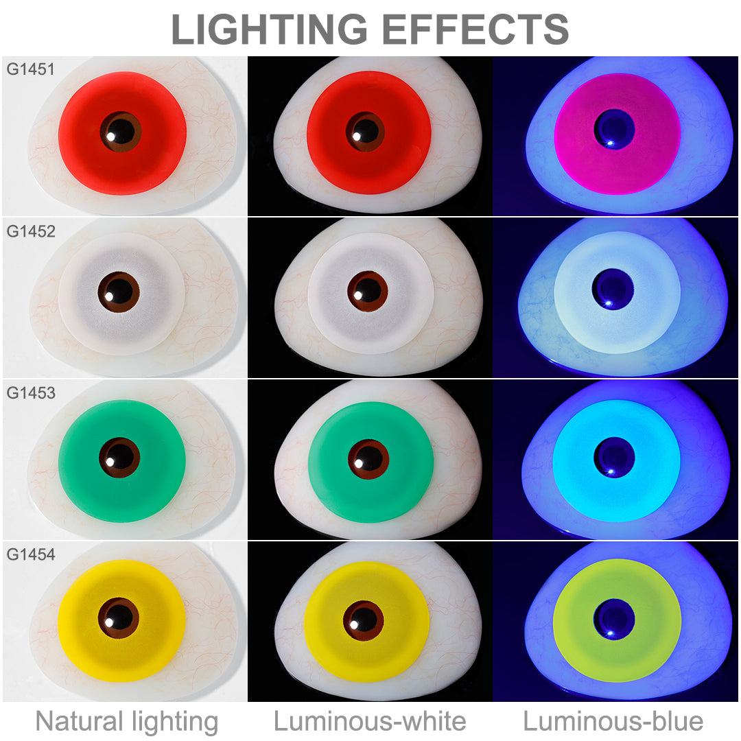 UV Glow Mini Sclera Contacts