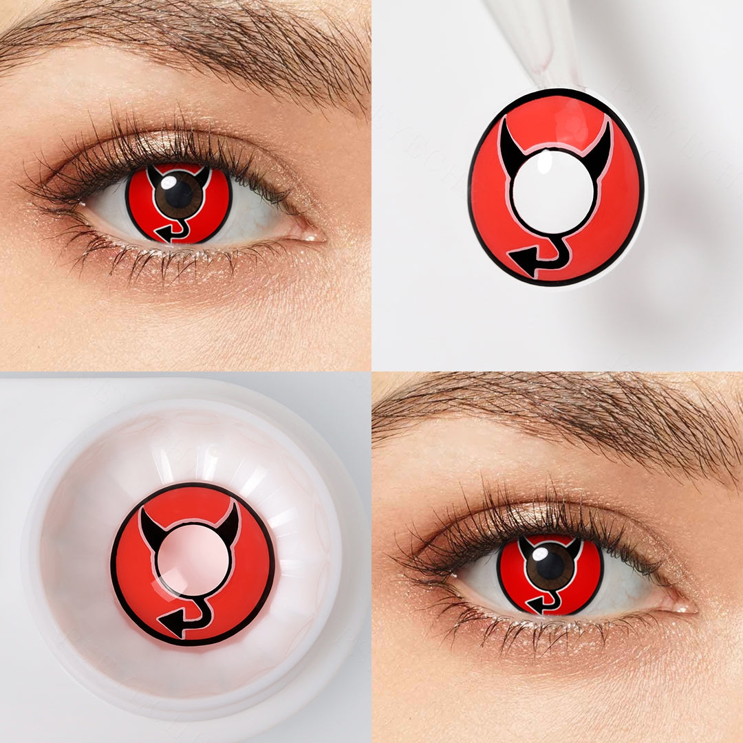 Red Devil cosplay contact lenses for Custume and halloween party 