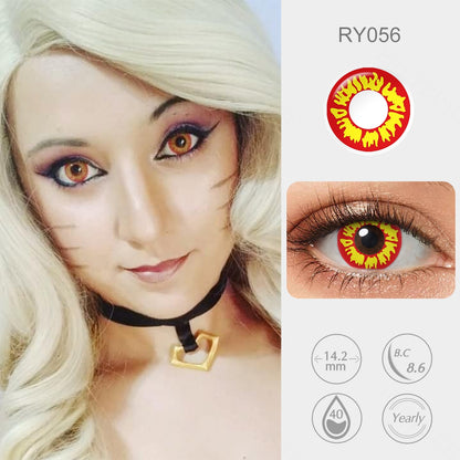 Wild Fire halloween Contacts for cosplay party 