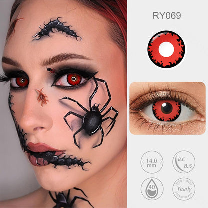 Twilight Red Wolf Eyes cosplay contact lenses for Custume 
